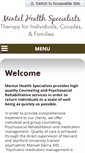 Mobile Screenshot of mentalhealthspecialists.net